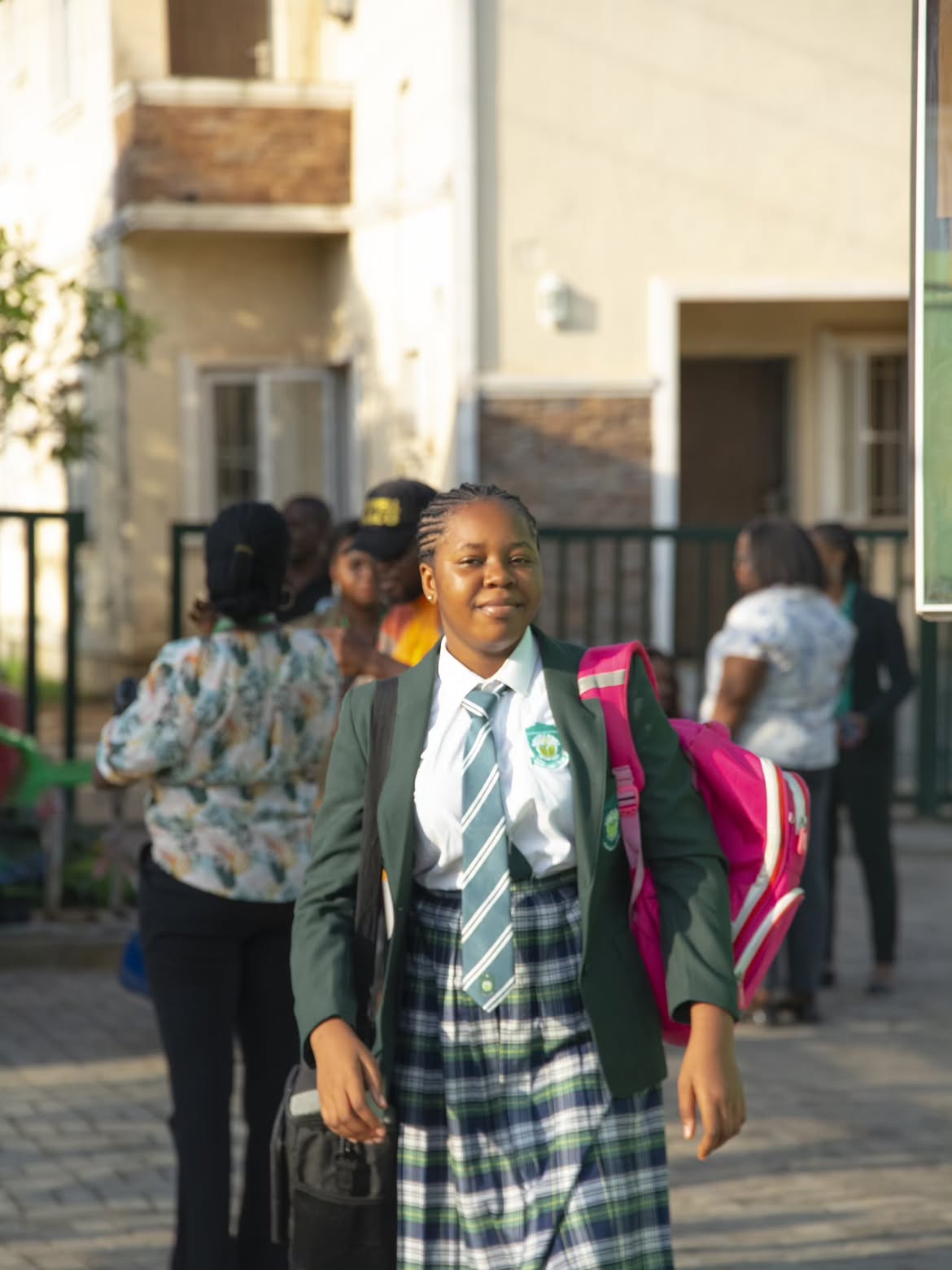Students taking part in the school day